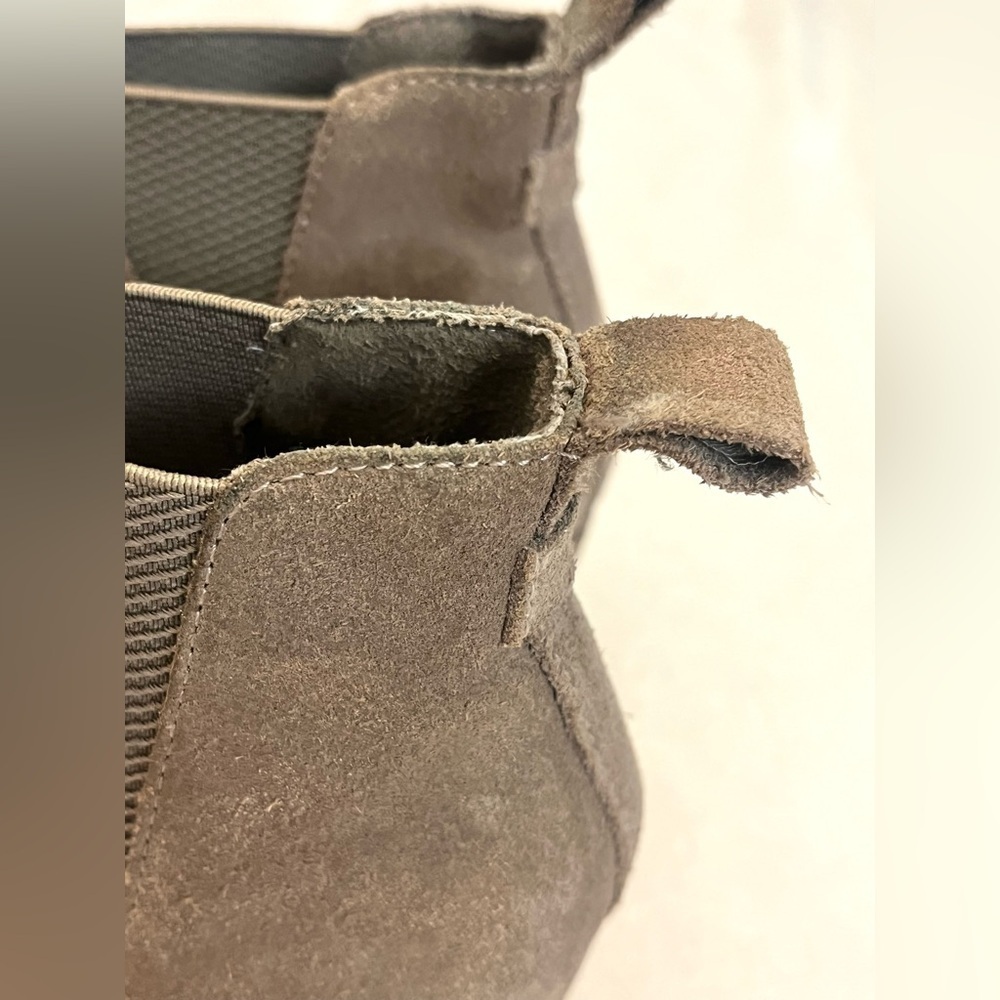 Toms Taupe Suede Boots Ankle Booties Women’s Shoes Size 7.5 - Picture 5 of 16